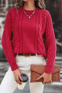 Cross Knit Sweater