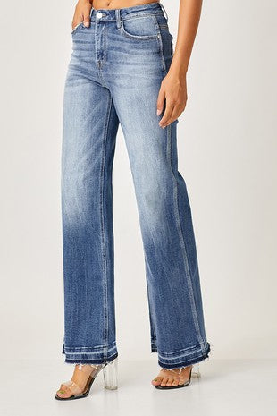 High Rise Wide Straight Jeans