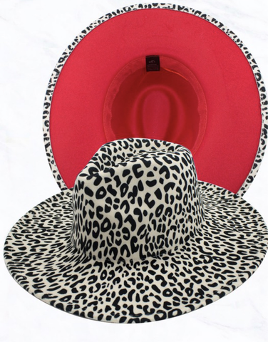 Leopard Wide Brim Hat